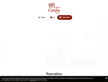 Tablet Screenshot of hotelcamba.com